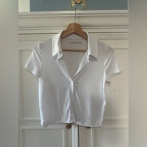 Abercrombie & Fitch White Button Down Shirt